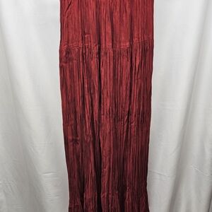 Sharon Young Deep Red Maxi Skirt